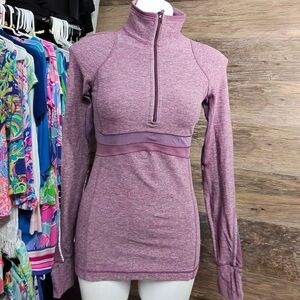 lululemon athletica Purple Half-Zip Workout Top